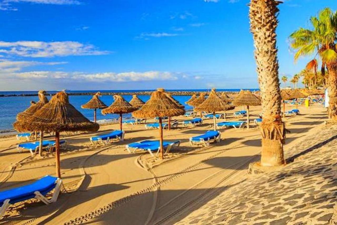 Top Floor, Sea View, Huge Terrace, Heated Pool, Garage Los Cristianos  Buitenkant foto